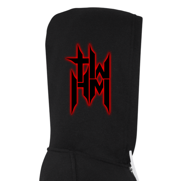 TWHM Flagship Bella + Canvas Unisex Full Zip Hoodie - black
