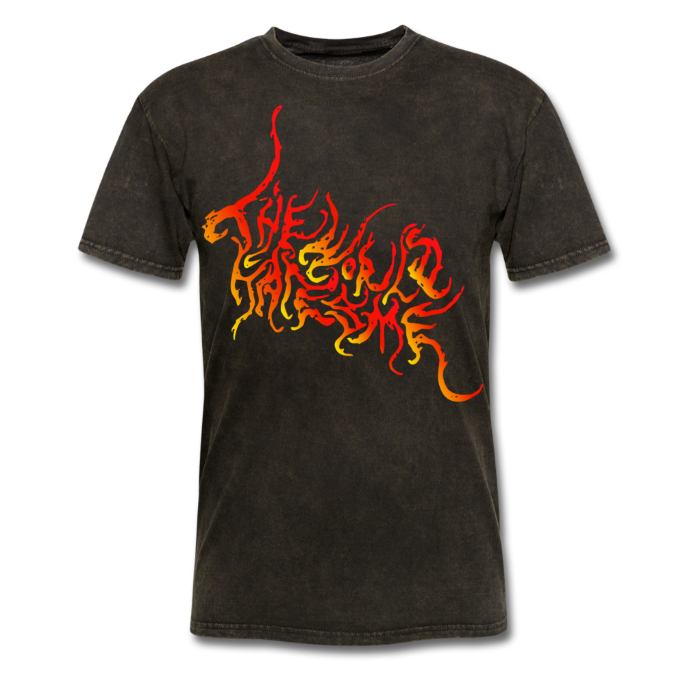 Men's The World Hates Me Fire T-Shirt - mineral black