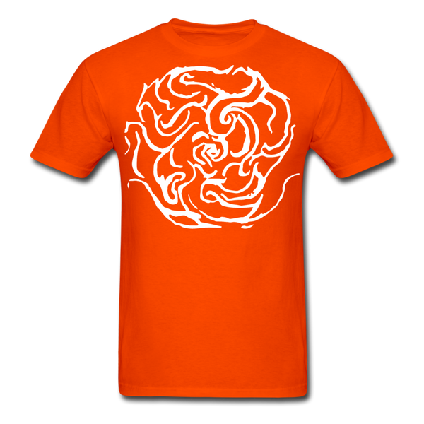 Men's Eternal White Letter T-Shirt - orange