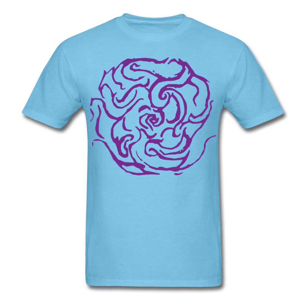 Men's Eternal Purple Letter - aquatic blue