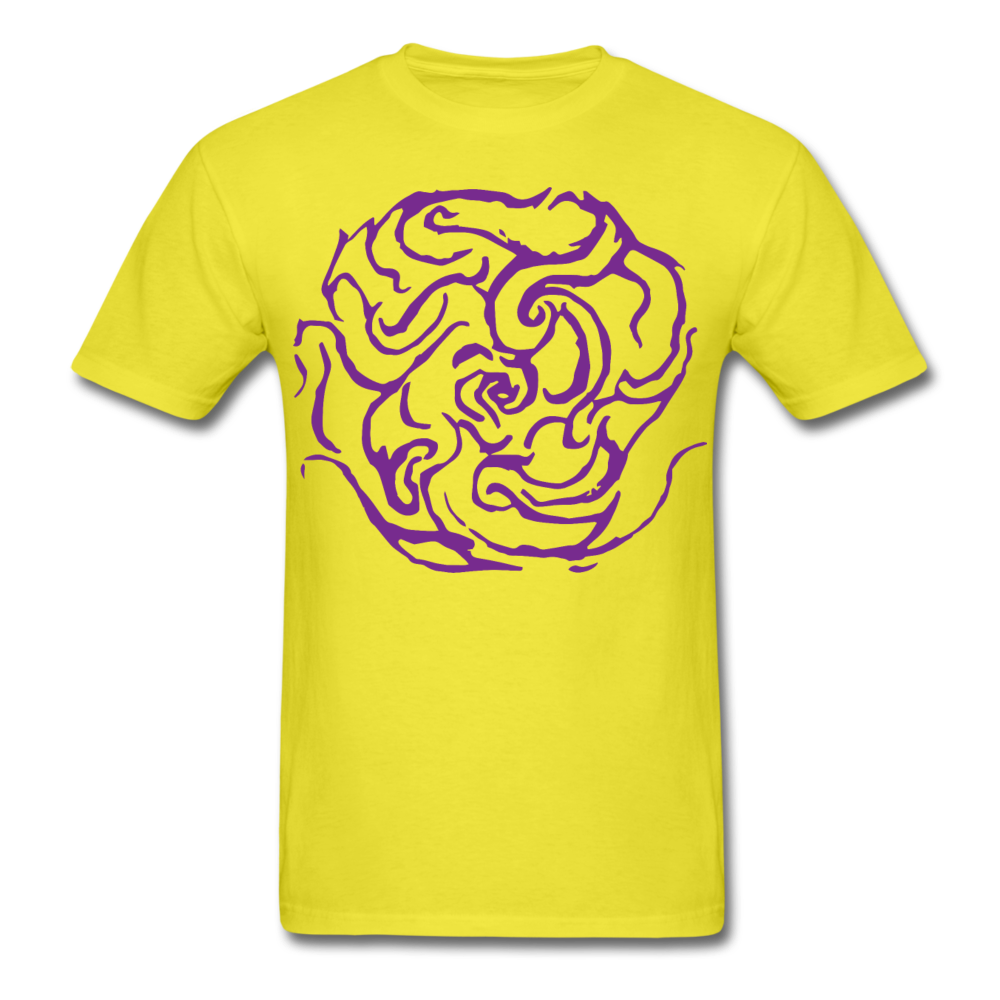 Men's Eternal Purple Letter - yellow
