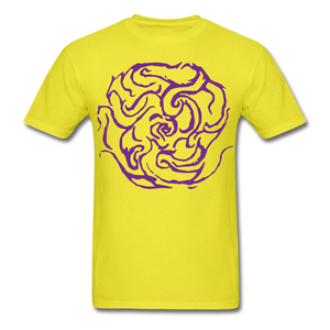 Men's Eternal Purple Letter - yellow