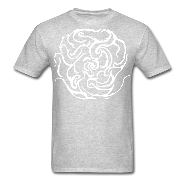 Men's Eternal White Letter T-Shirt - heather gray