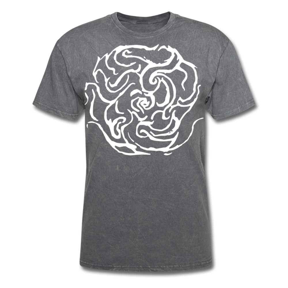 Men's Eternal White Letter T-Shirt - mineral charcoal gray