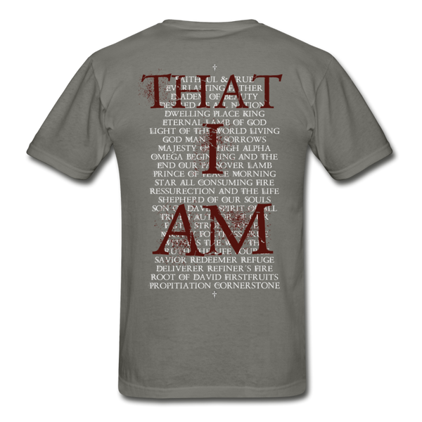 Men's Names Of God T-Shirt - charcoal