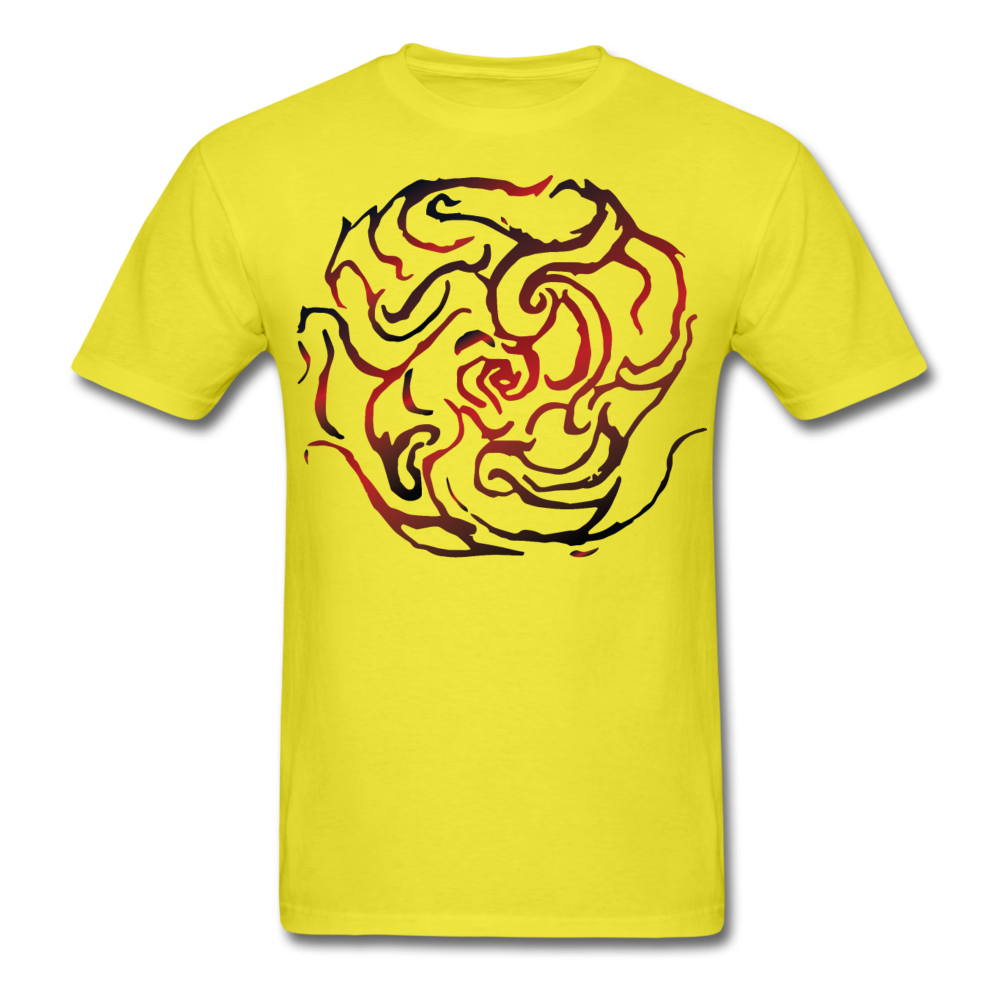 Men's Eternal Black Rose - yellow