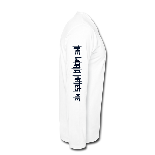 TWHM Premium Long Sleeve T-Shirt Black Letter - white