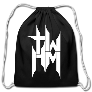 TWHM Cotton Drawstring Bag - black