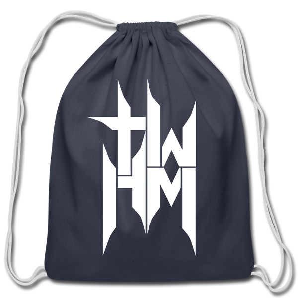 TWHM Cotton Drawstring Bag - navy