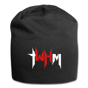 TWHM Jersey Beanie White + Red Letter - black