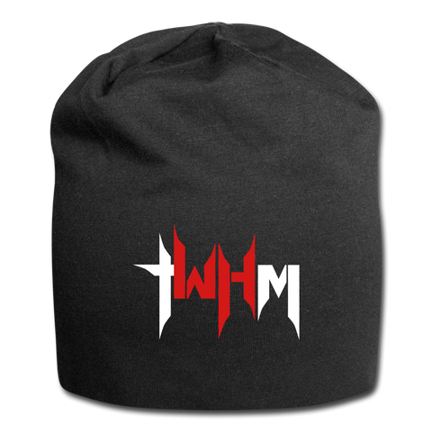 TWHM Jersey Beanie White + Red Letter - black