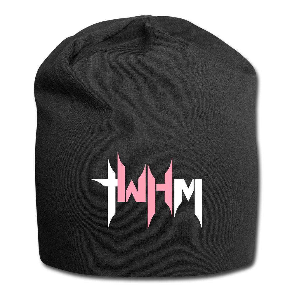 TWHM Jersey Beanie White + Pink Letter - black