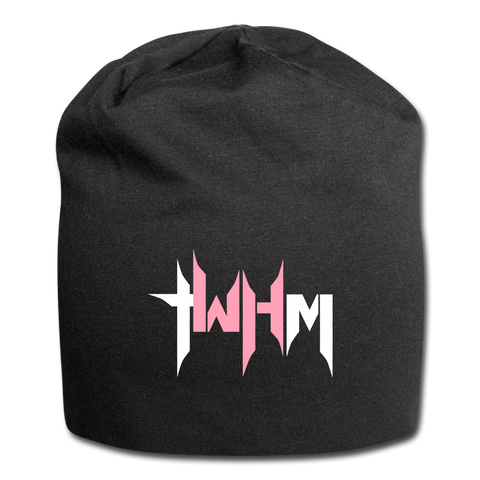 TWHM Jersey Beanie White + Pink Letter - black