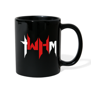 TWHM Black Coffee Mug White + Red Letter - black