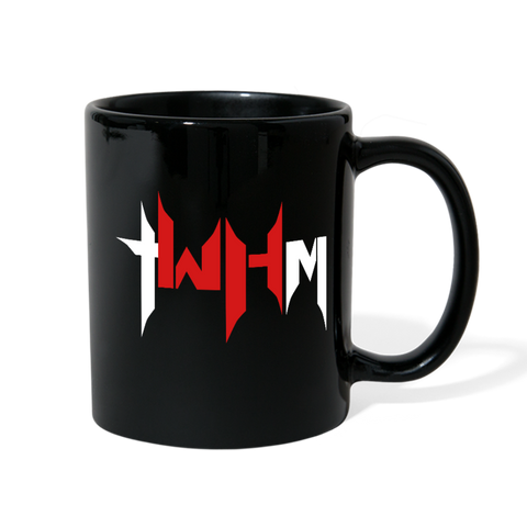 TWHM Black Coffee Mug White + Red Letter - black