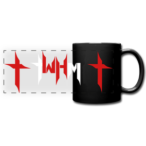 TWHM Black Panoramic Mug White + Red Letter - black