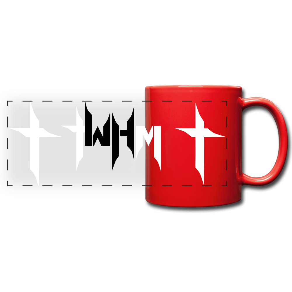 TWHM Red Panoramic Mug White + Black Letter - red