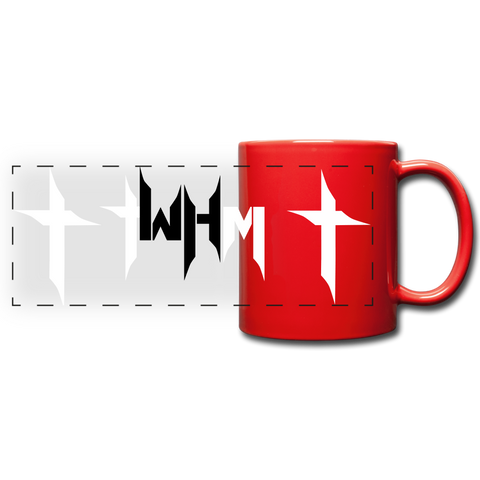 TWHM Red Panoramic Mug White + Black Letter - red