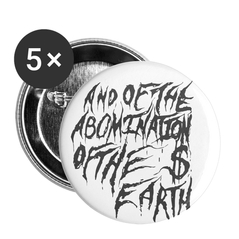 AOTAOTE Buttons large 2.2'' (5-pack) - white