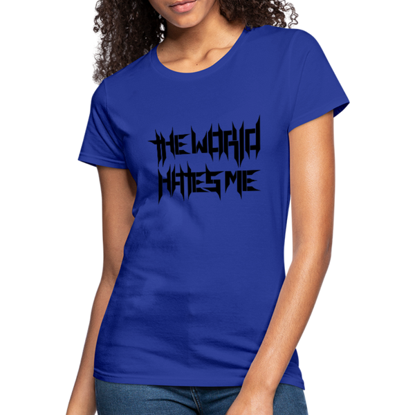 TWHM Full Logo Black Letter Women's Jersey T-Shirt - royal blue