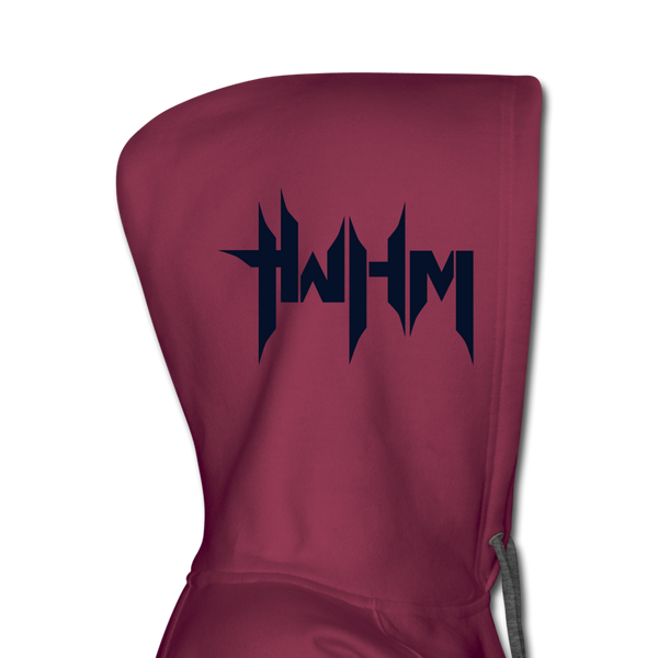 TWHM Full Logo Black Letter Women’s Premium Hoodie - burgundy