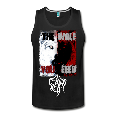 Gog And Magog The Wolf You Feed Premium Tank - black