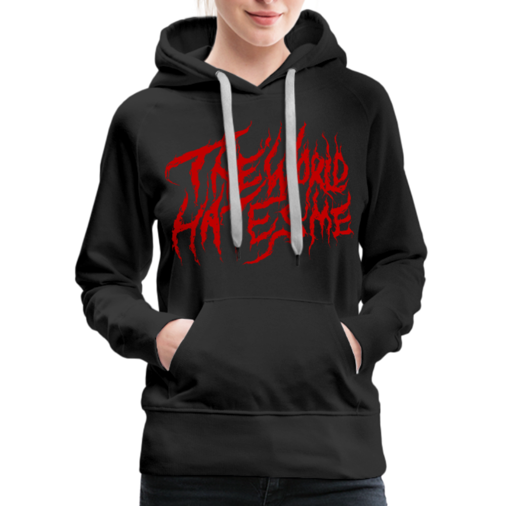 TWHM Fire Graffiti Women's Premium Hoodie - black