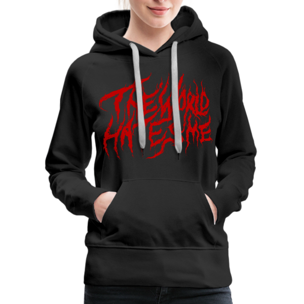 TWHM Fire Graffiti Women's Premium Hoodie - black