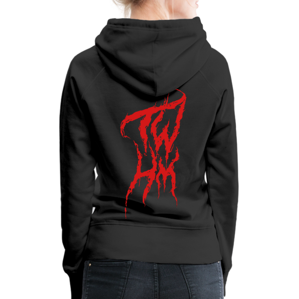 TWHM Fire Graffiti Women's Premium Hoodie - black