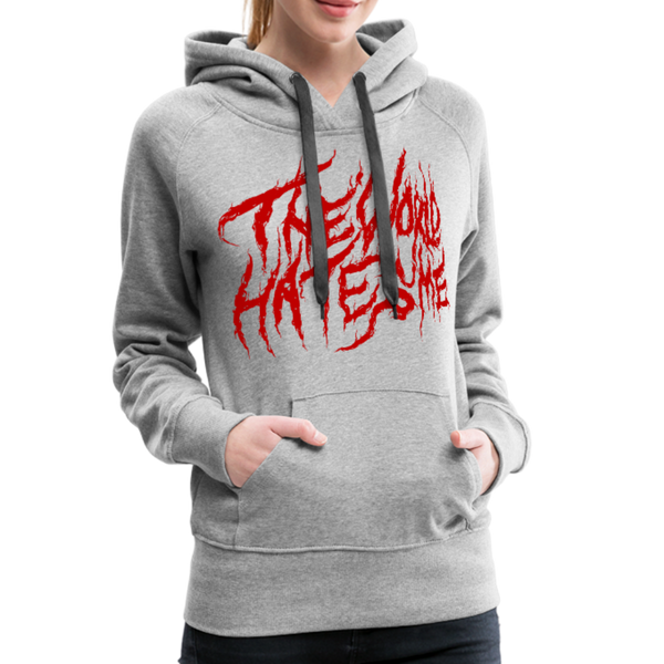 TWHM Fire Graffiti Women's Premium Hoodie - heather gray