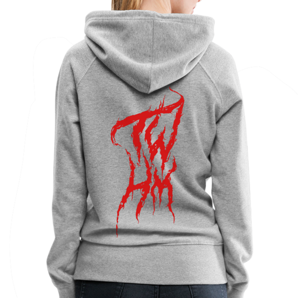 TWHM Fire Graffiti Women's Premium Hoodie - heather gray