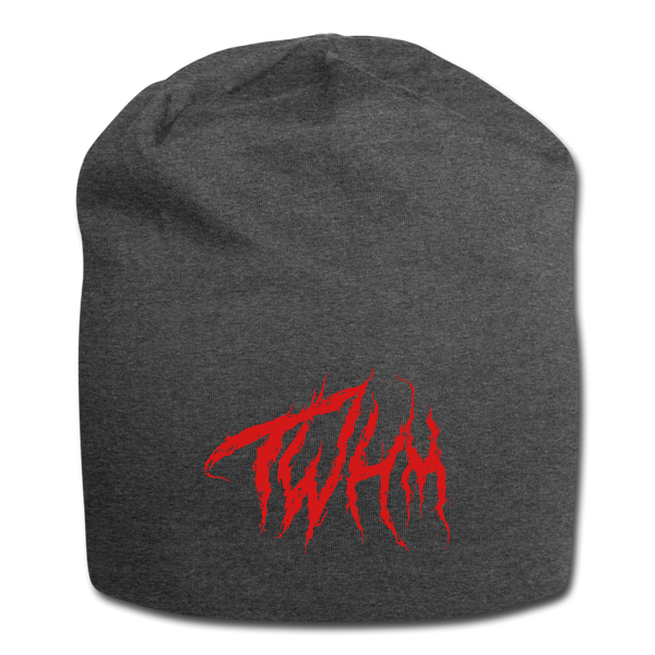 TWHM Fire Graffiti Jersey Beanie - charcoal gray