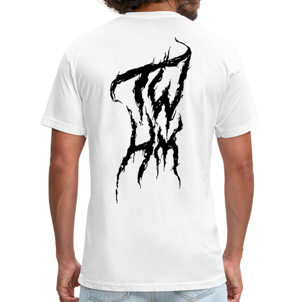 TWHM Fire Graffiti Fitted Cotton/Poly T-Shirt by Next Level - white