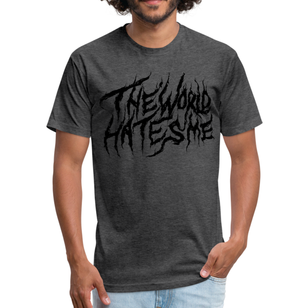 TWHM Fire Graffiti Fitted Cotton/Poly T-Shirt by Next Level - heather black