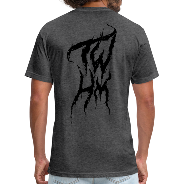 TWHM Fire Graffiti Fitted Cotton/Poly T-Shirt by Next Level - heather black