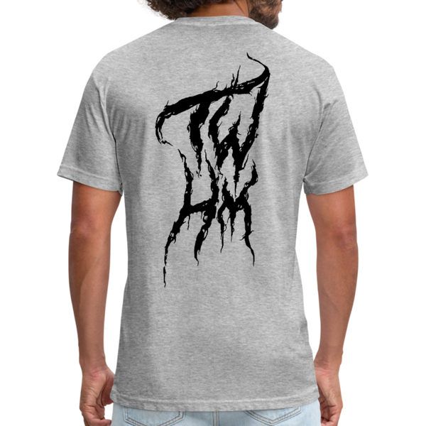 TWHM Fire Graffiti Fitted Cotton/Poly T-Shirt by Next Level - heather gray
