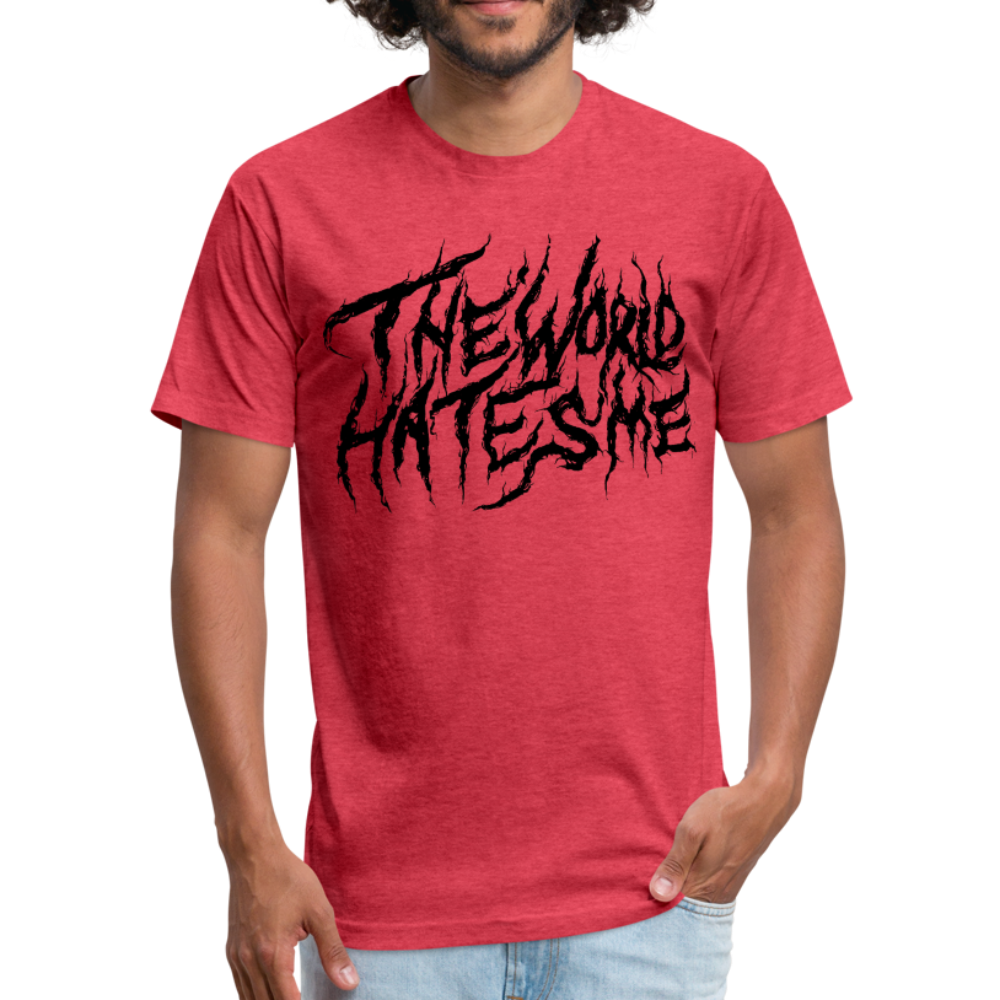TWHM Fire Graffiti Fitted Cotton/Poly T-Shirt by Next Level - heather red