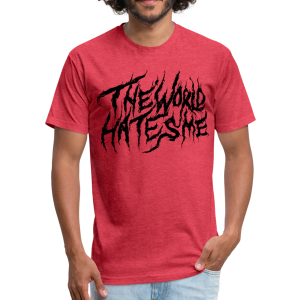 TWHM Fire Graffiti Fitted Cotton/Poly T-Shirt by Next Level - heather red