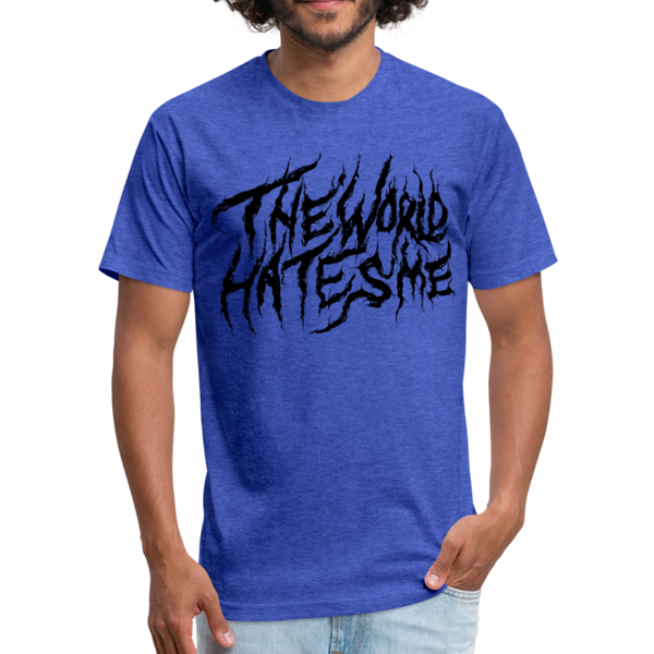 TWHM Fire Graffiti Fitted Cotton/Poly T-Shirt by Next Level - heather royal