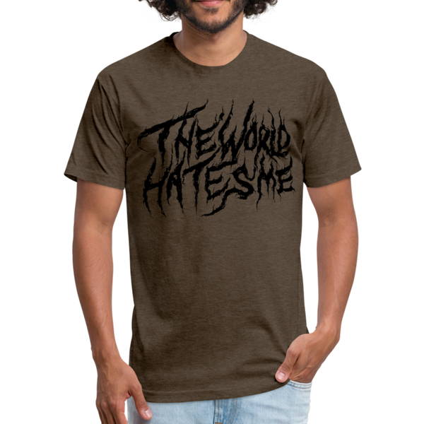TWHM Fire Graffiti Fitted Cotton/Poly T-Shirt by Next Level - heather espresso