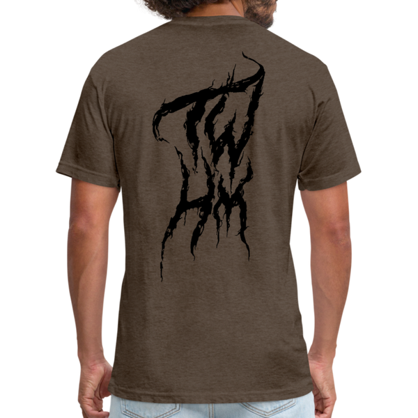 TWHM Fire Graffiti Fitted Cotton/Poly T-Shirt by Next Level - heather espresso