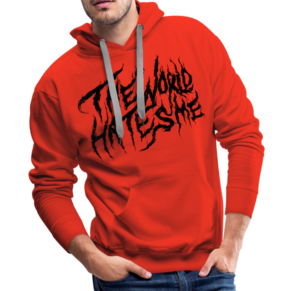 TWHM Fire Graffiti Black Letter Men’s Premium Hoodie - red
