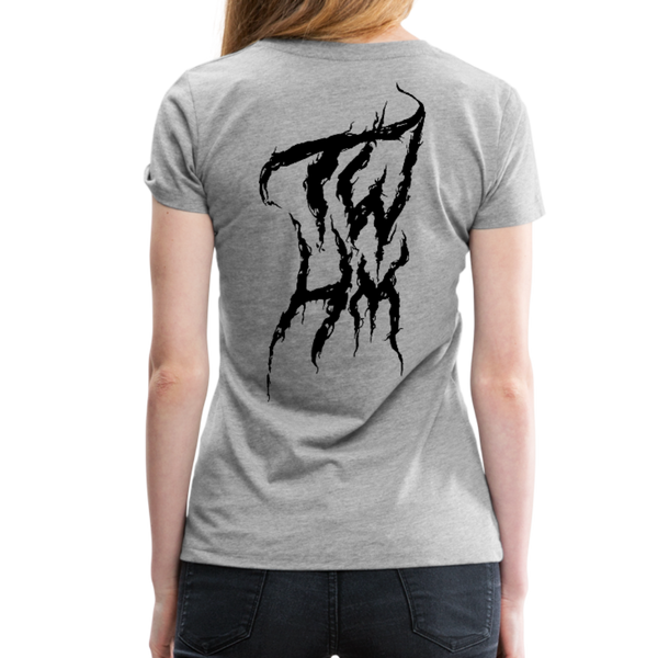 TWHM Fire Graffiti Black Letter Women’s Premium T-Shirt - heather gray