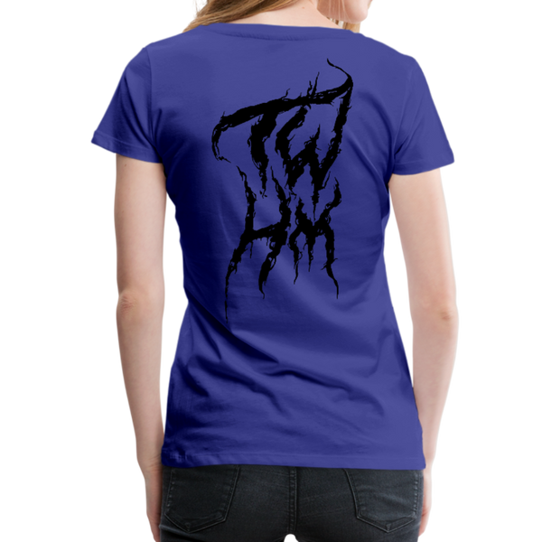 TWHM Fire Graffiti Black Letter Women’s Premium T-Shirt - royal blue