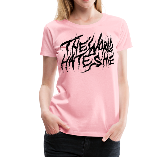 TWHM Fire Graffiti Black Letter Women’s Premium T-Shirt - pink