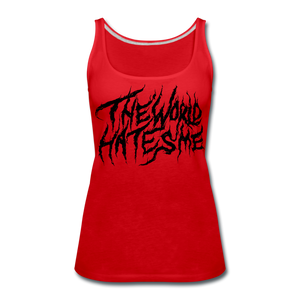 TWHM Fire Graffiti Black Letter Women’s Premium Tank Top - red