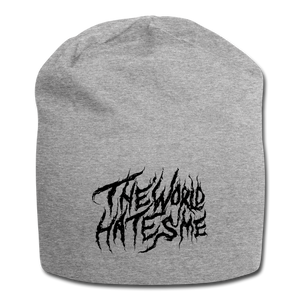 TWHM Fire Graffiti Black Letter Jersey Beanie - heather gray