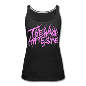 TWHM Fire Graffiti Pink Letter Women’s Premium Tank Top - black