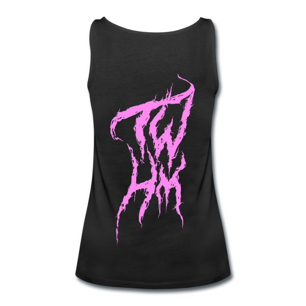 TWHM Fire Graffiti Pink Letter Women’s Premium Tank Top - black