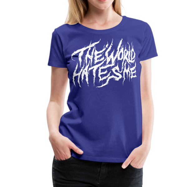 TWHM Fire Graffiti White Letter Women’s Premium T-Shirt - royal blue
